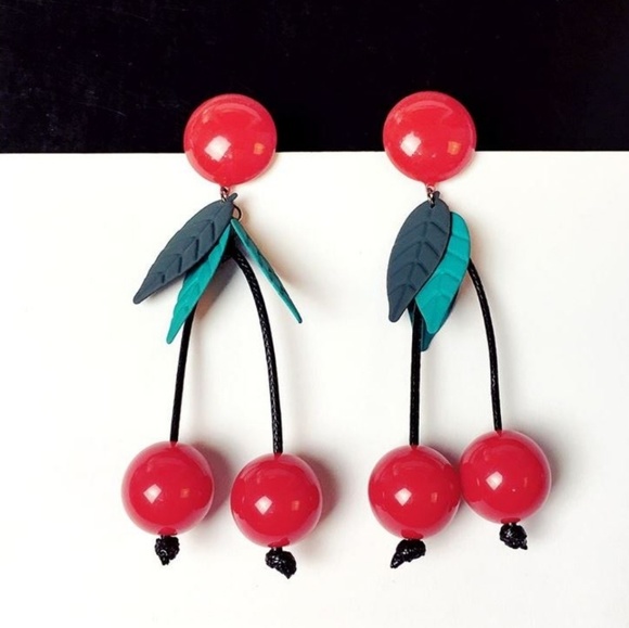 Jewelry - 🚫SOLD🅿️🚫NEW JUMBO CHERRIES EARRINGS